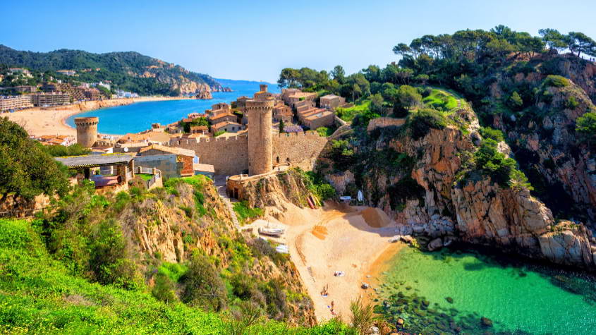 Costa Brava Beaches near Barcelona